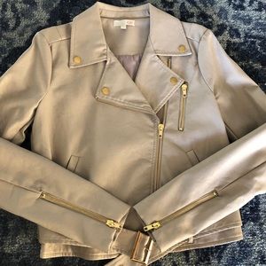 Tan Moto Jacket